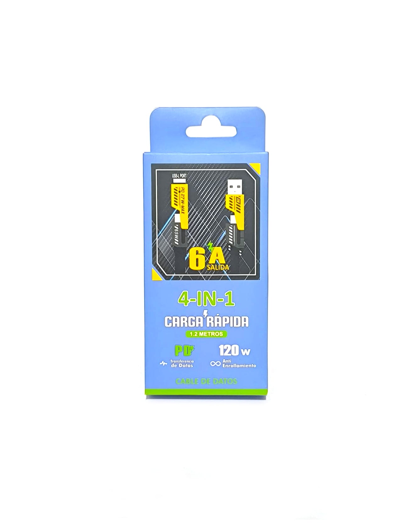 Cable conversor 4 en 1 Carga rapida - Datos