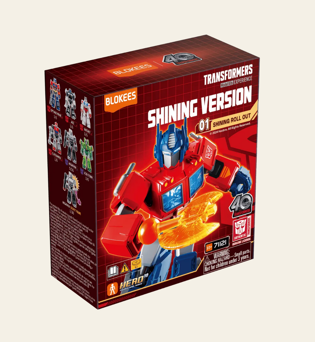 Transformers Blokees Versión Brillante 01 Shining Roll Out - Caja Unidad
