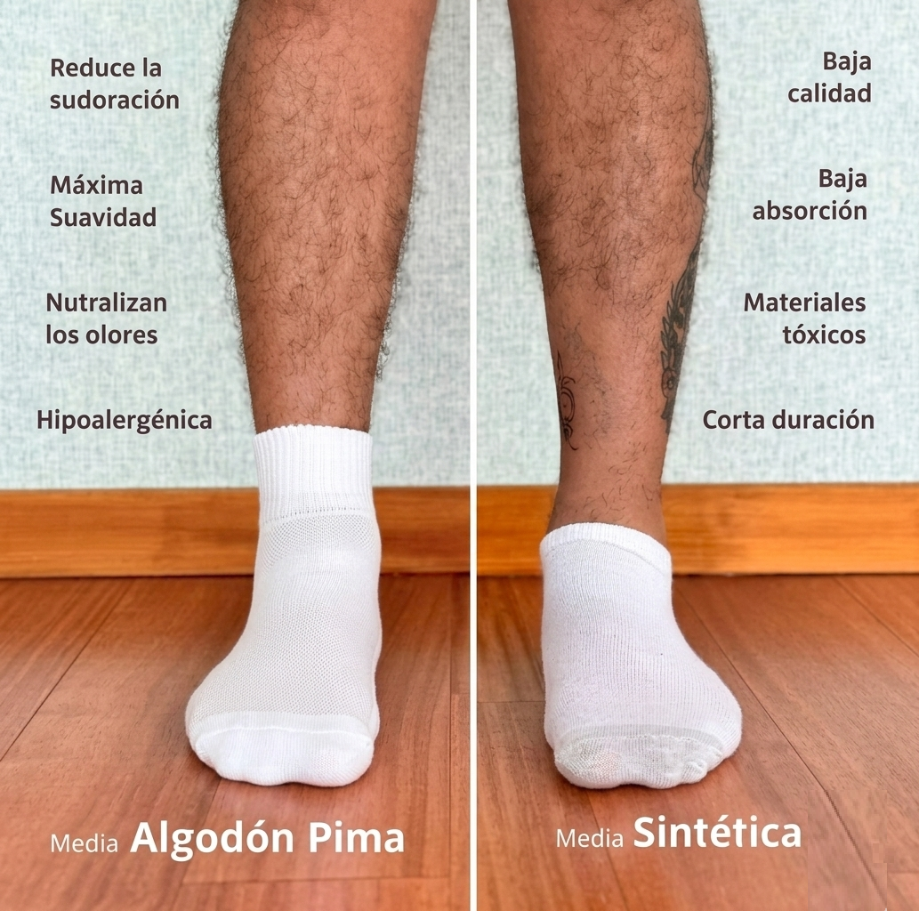 Media IMPARABLES ideal para zapatillas 100% algodón pima